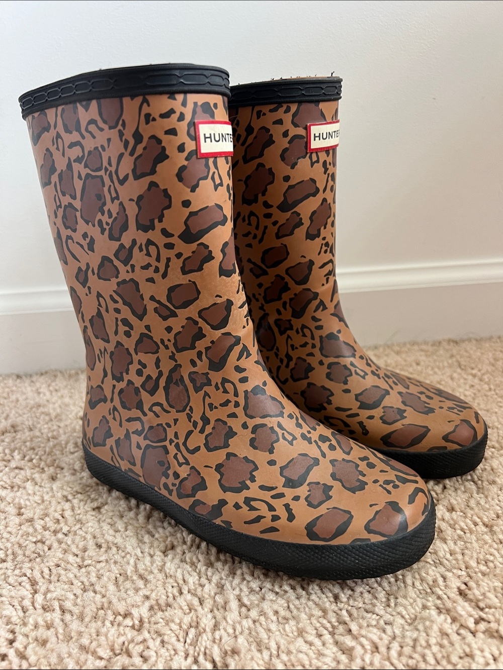 Hunter Little Girls Cheetah Boots